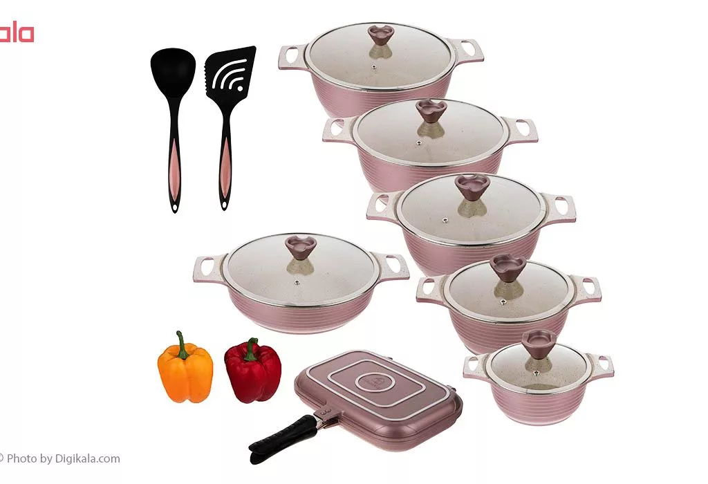 سرویس قابلمه 16 پارچه هوم کینگ مدل Granite Plus