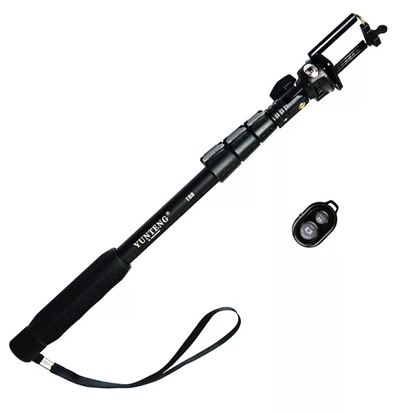 پایه مونوپاد یانتنگ مدل YT-188 همراه با شاتر بلوتوث عکاسی مدل I Shutter