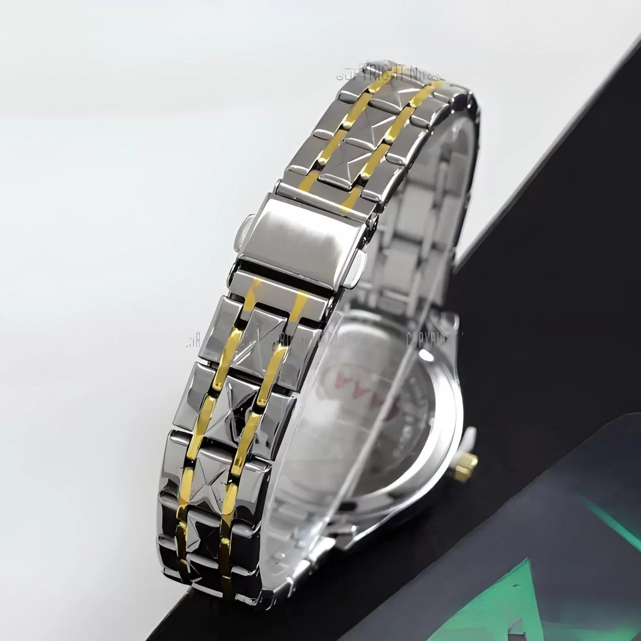 ساعت مچی عقربه‌ای کوارتز زنانه مدل دو تقویم cit_07