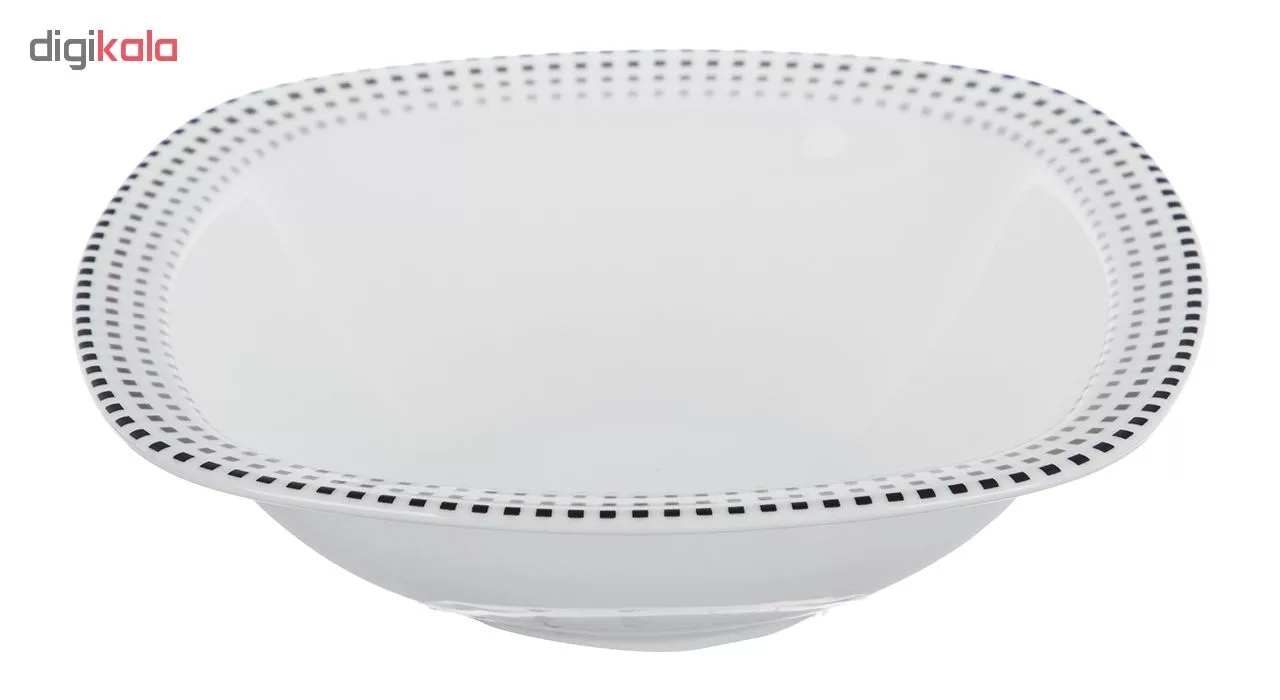 سرویس غذاخوری 27 پارچه چینی زرین ایران مدل کواترو مون بلان درجه 3