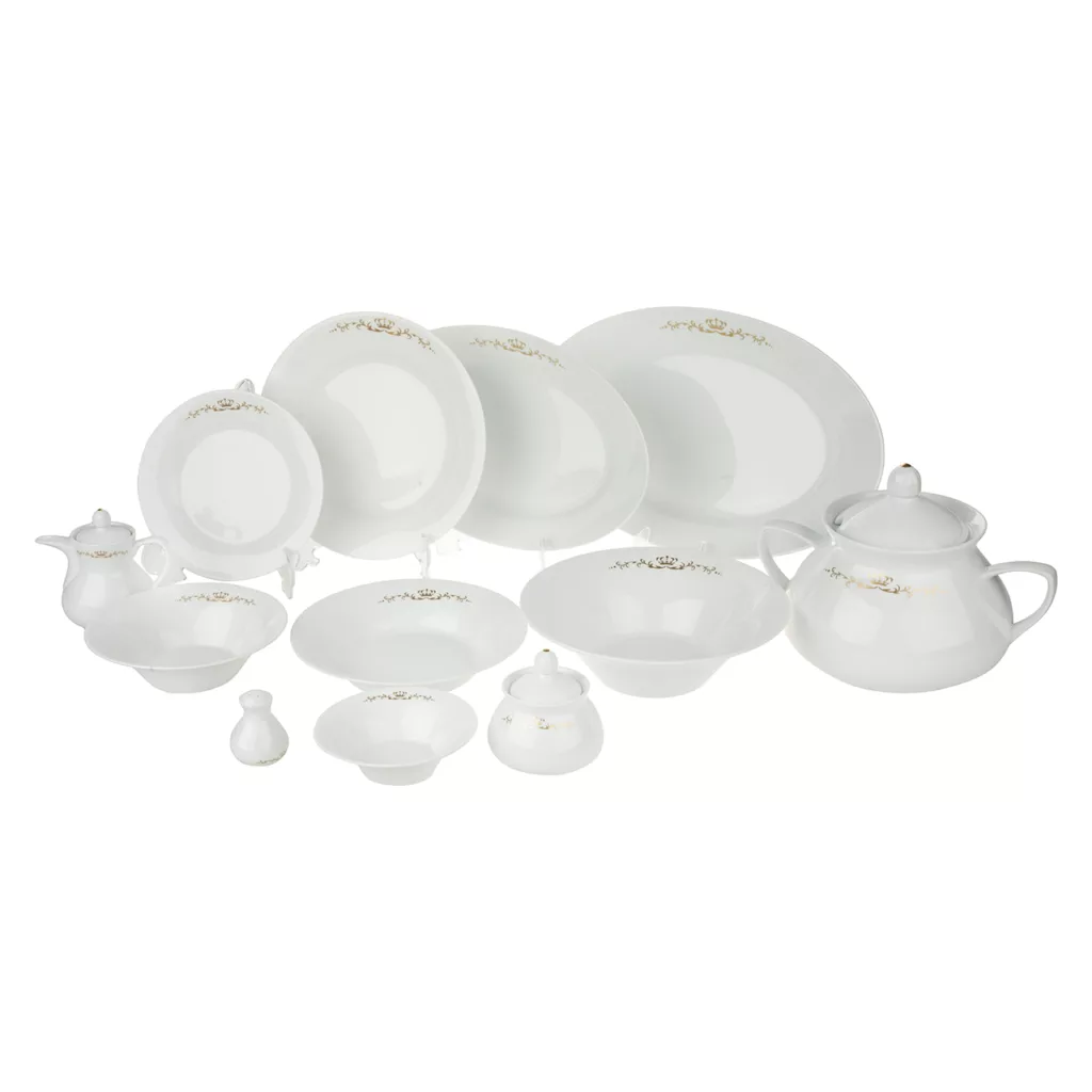 سرویس غذاخوری 108 پارچه 12 نفر چینی زرین ایران مدل Pernses