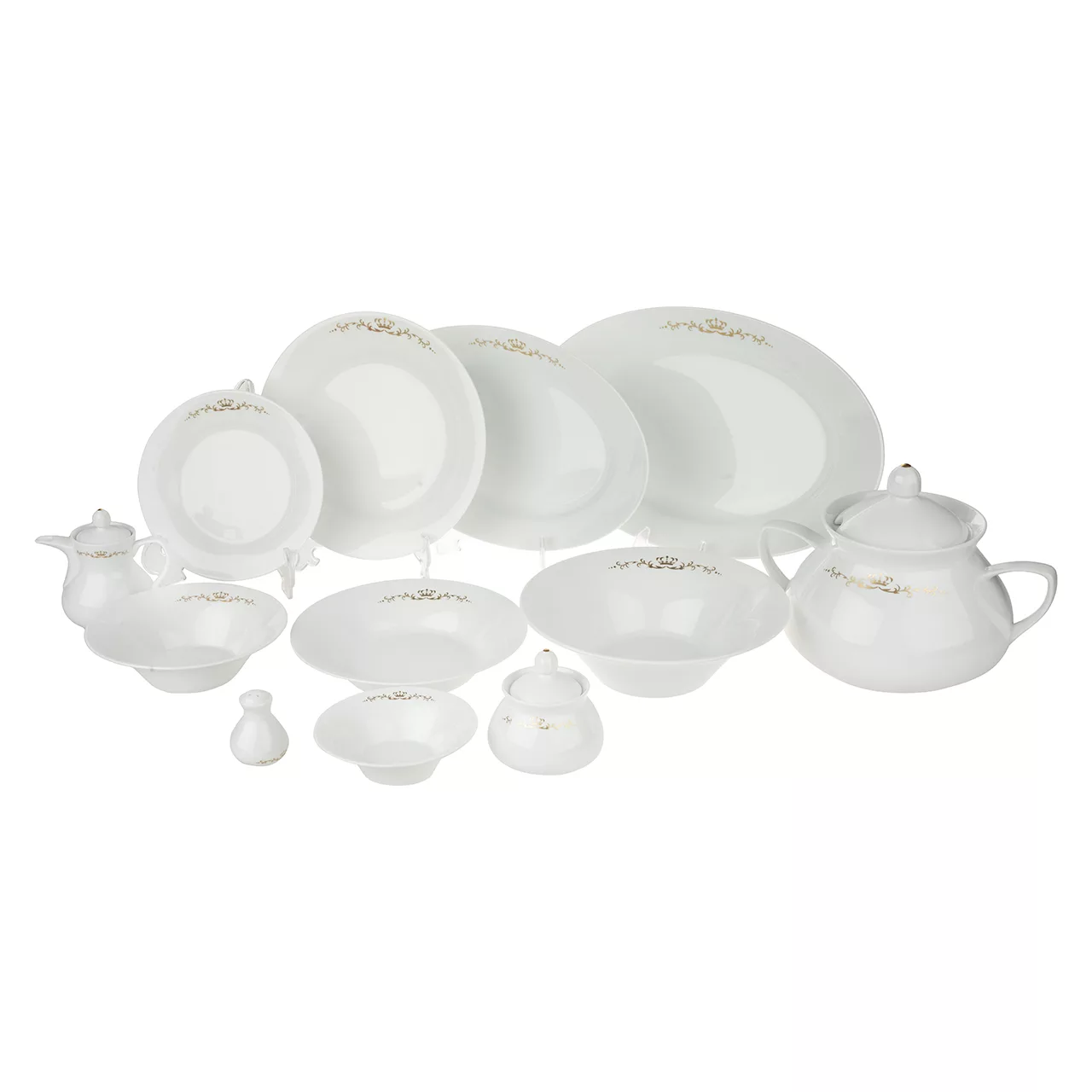 سرویس غذاخوری 108 پارچه 12 نفر چینی زرین ایران مدل Pernses