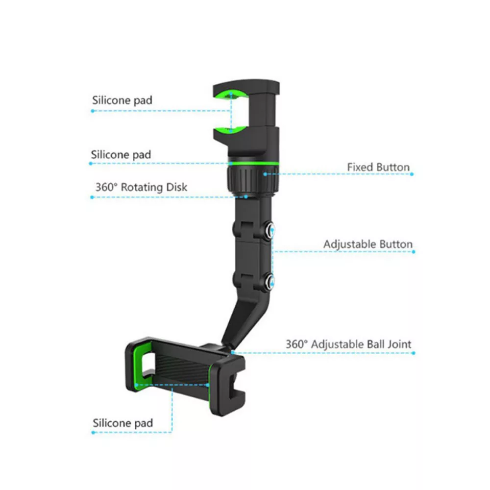 پایه نگهدارنده گوشی موبایل مدل UN20 طرح آینه خودرو