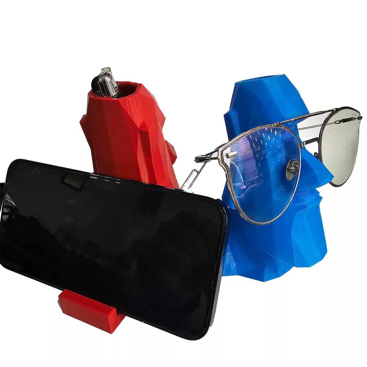 پایه نگهدرنده رومیزی گوشی موبایل و تبلت مدل مواری سه کار