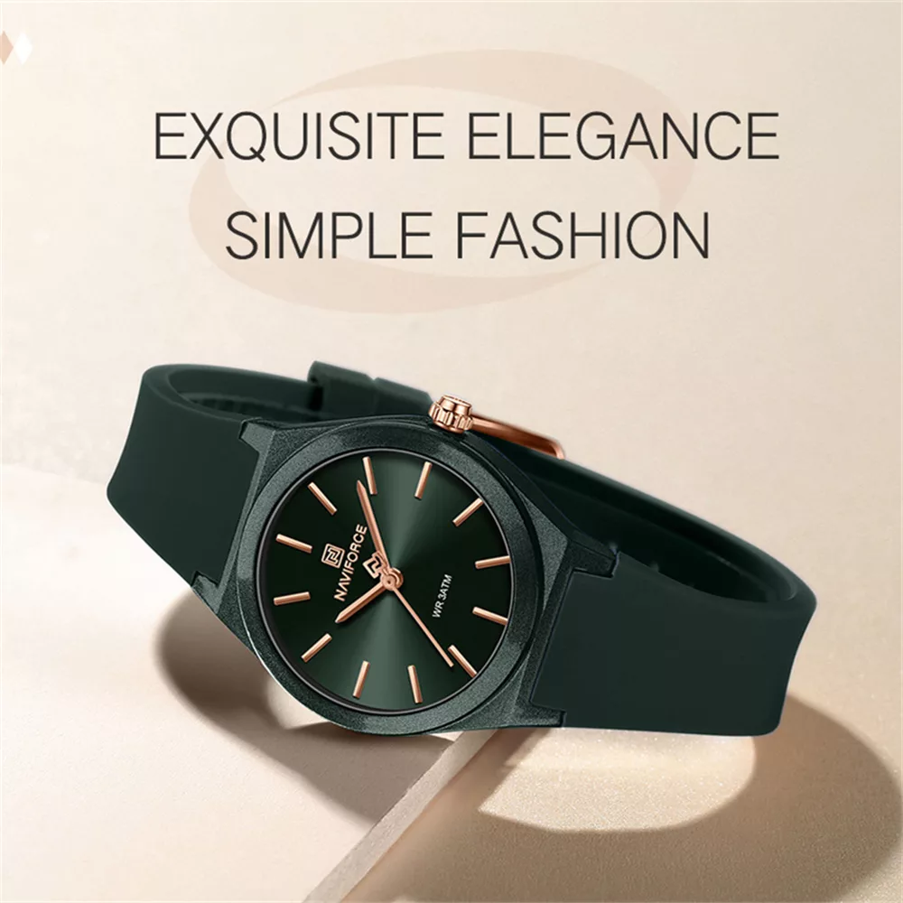 ساعت مچی عقربه‌ای کوارتز زنانه نیوی فورس مدل NF5056GNGN