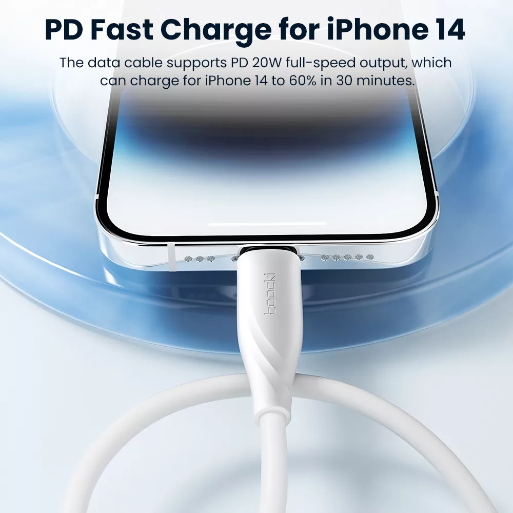 کابل تبدیل USB-C به لایتنینگ توکی مدل TQ-X38C1 طول 1 متر