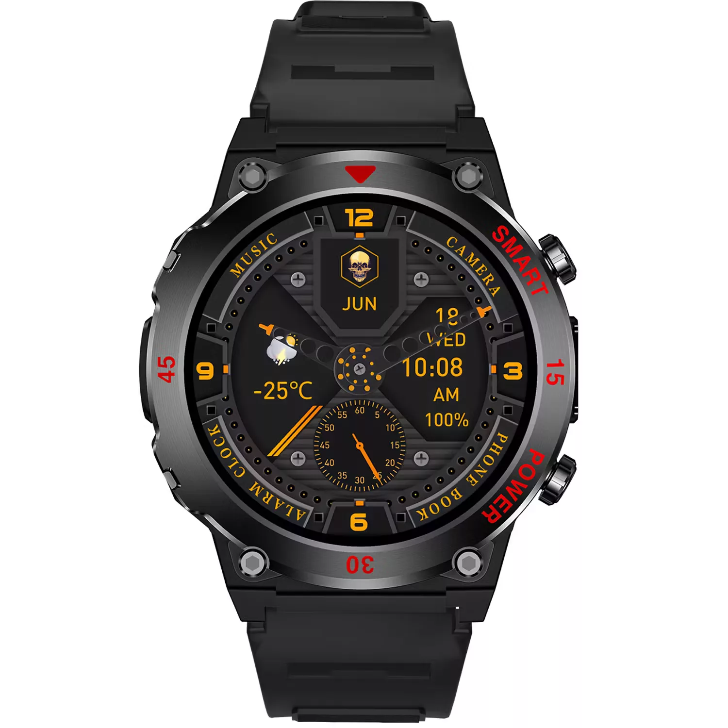 ساعت هوشمند 48 میلیمتری مدل JB8OOUItra بند سیلیکونی