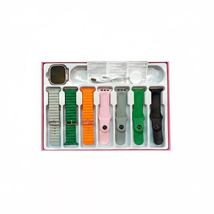 ساعت هوشمند ۴۹ میلیمتری مدل M225 Seven in One با ۷ بند سیلیکونی