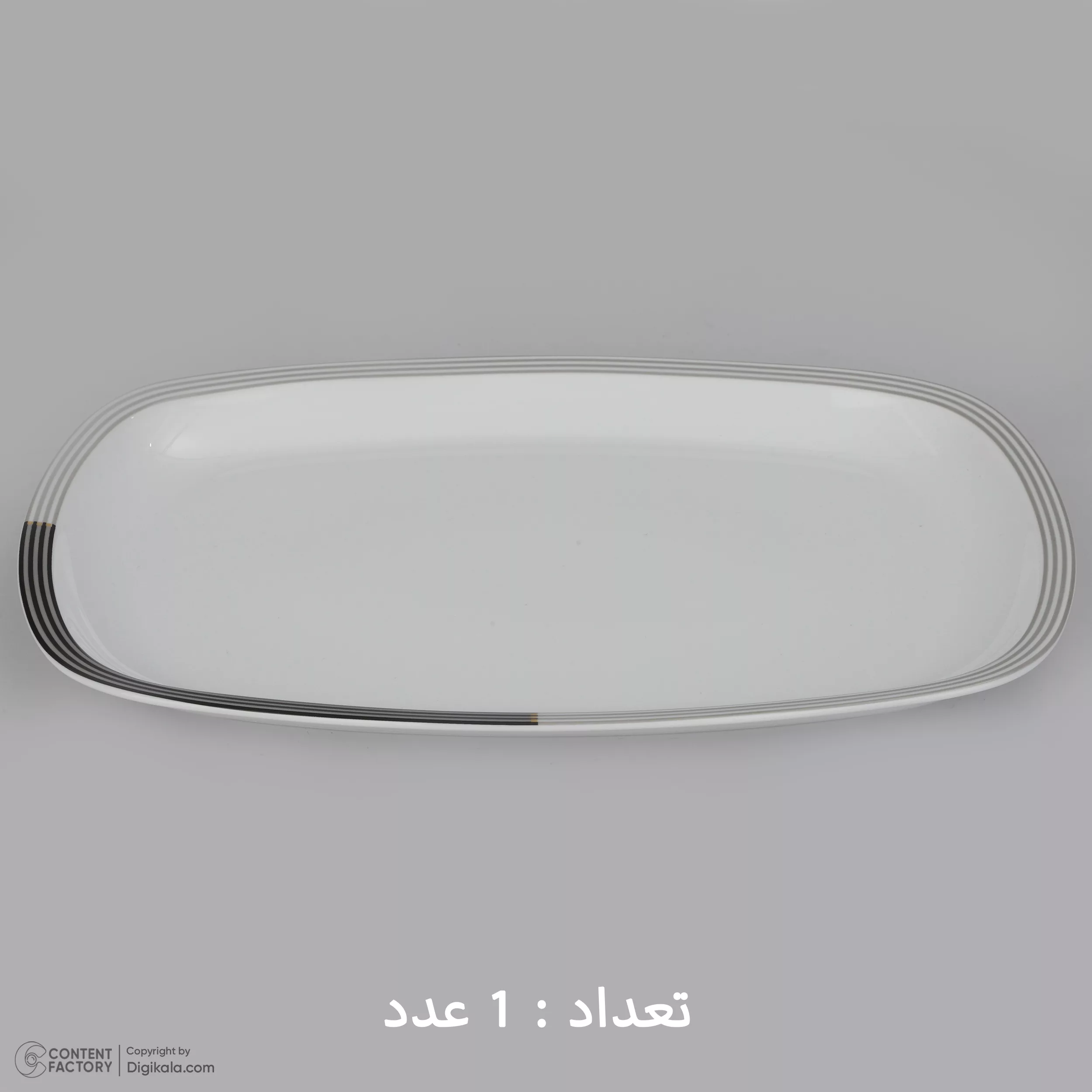 سرویس غذاخوری 27 پارچه 6 نفر چینی زرین ایران مدل وگاس اوریت سری کواترو درجه عالی