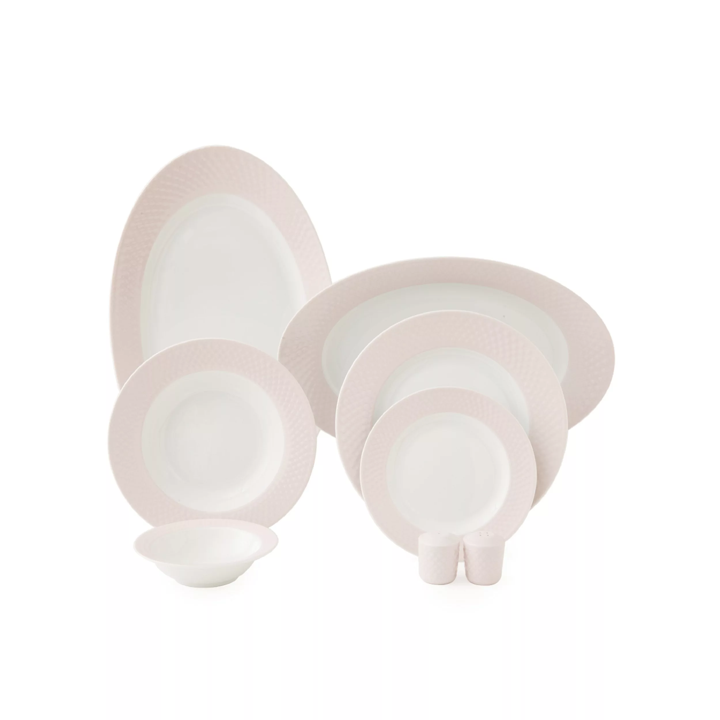 سرویس غذاخوری 28 پارچه چینی زرین ایران مدل رادیانس آداجیو درجه عالی