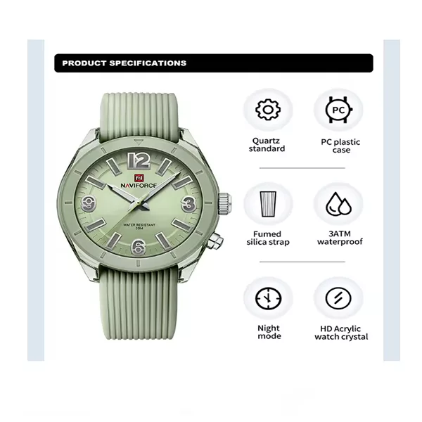 ساعت مچی عقربه‌ای کوارتز زنانه نیوی فورس مدل 7103 GN/GN