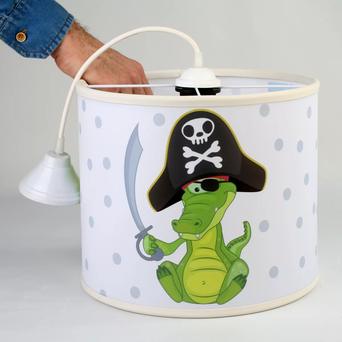 لوستر کودک مدل تمساح مهربان کد 101