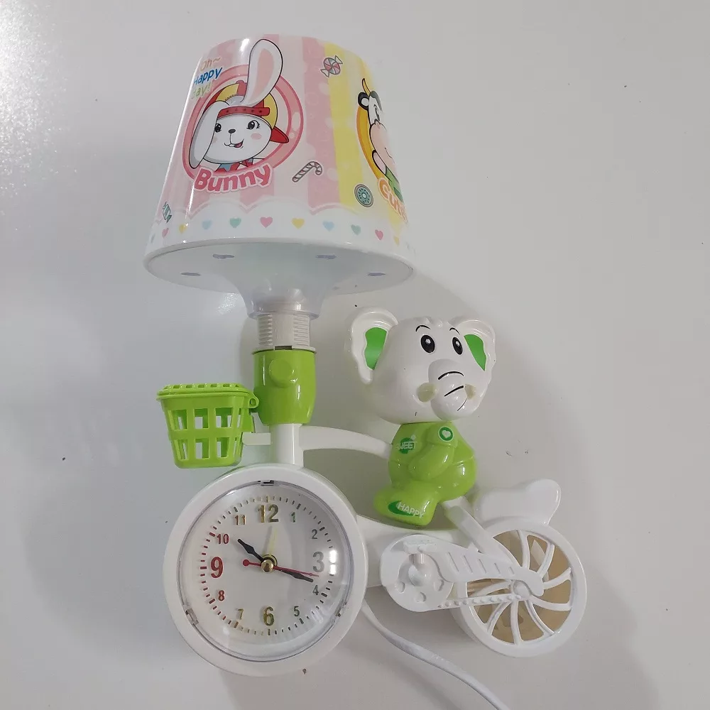چراغ خواب کودک طرح ساعت مدل pe1008