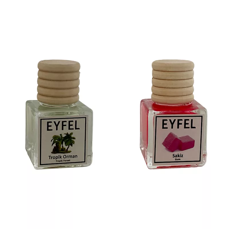 خوشبوکننده خودرو مدل جنگل استوایی و آدامس حجم 10 میلی لیتر مجموعه 2 عددی