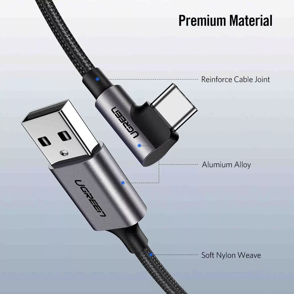 کابل تبدیل USB-C به USB یوگرین مدل US284-50942 طول 2 متر