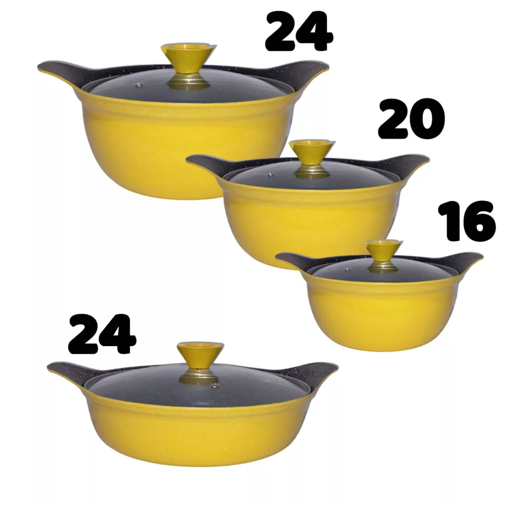 سرویس قابلمه گرانیتی 8 پارچه پارتینگ مدل p120