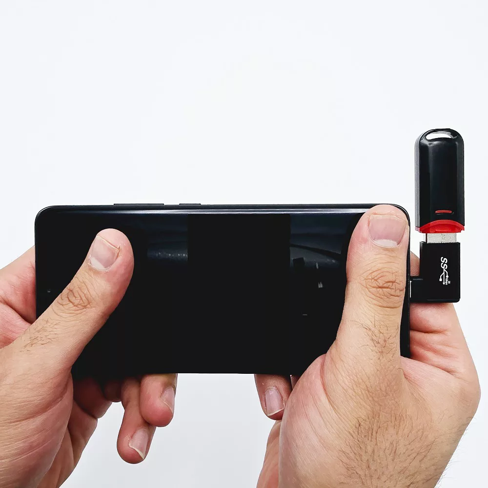 مبدل USB OTG به USB-C مدل AC90-V2