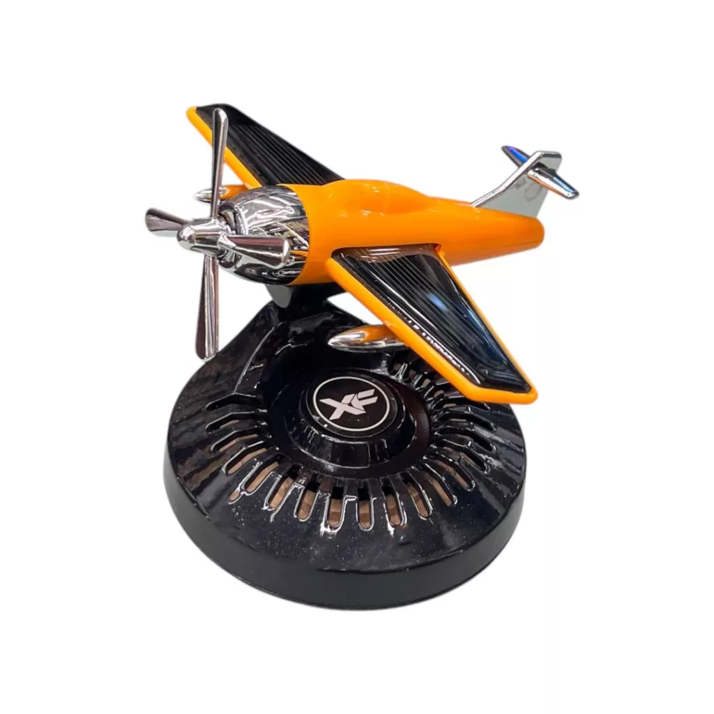 خوشبو کننده رو داشبوردی خودرو سولار چرخشی مدل هواپیمای دریفتی کد YELL