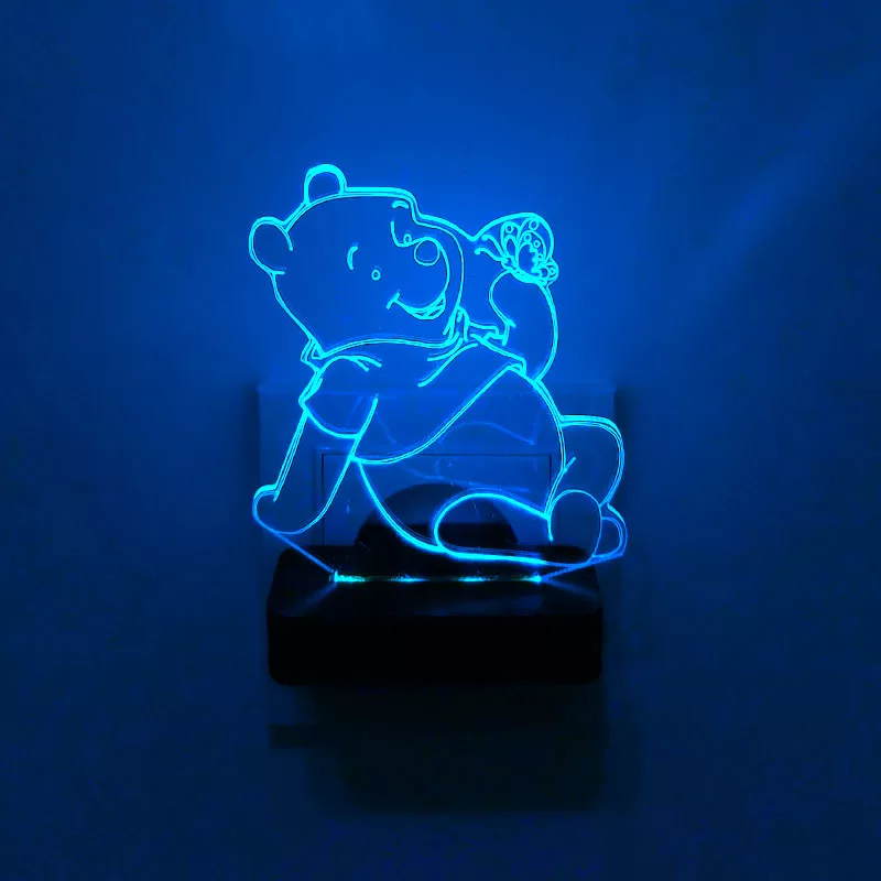 چراغ خواب اتاق کودک طرح پو مدل دیواری