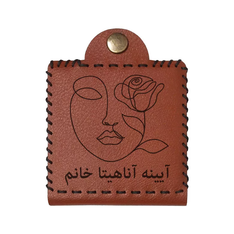 آینه جیبی مدل  اسم آناهیتا طرح گل