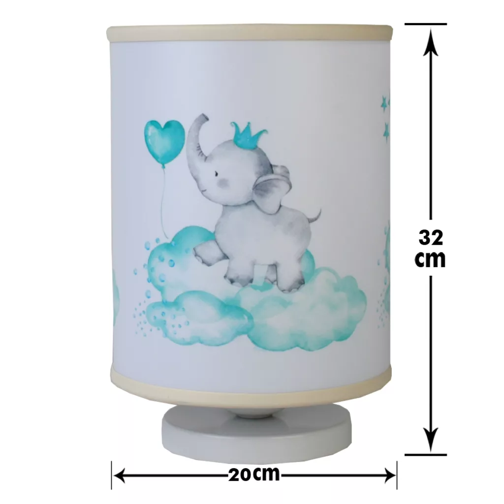 آباژور کودک مدل فیل تاج دار