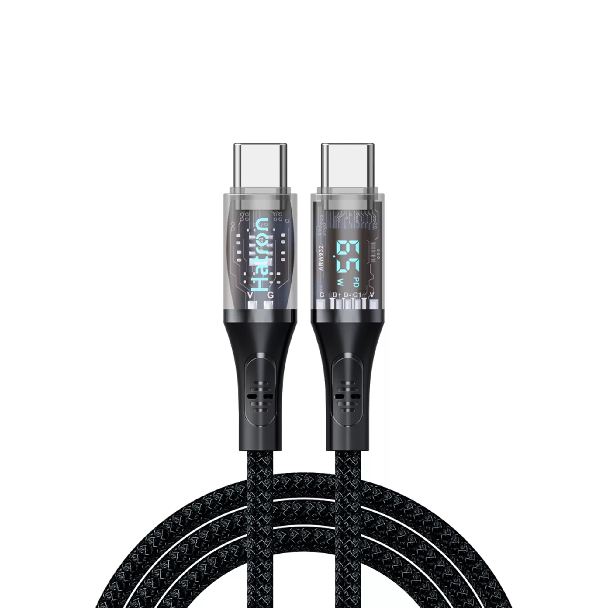 کابل تبدیل USB-C هترون مدل HC612DB طول 1 متر کابل تبدیل USB-C هترون مدل HC612DB طول 1 متر