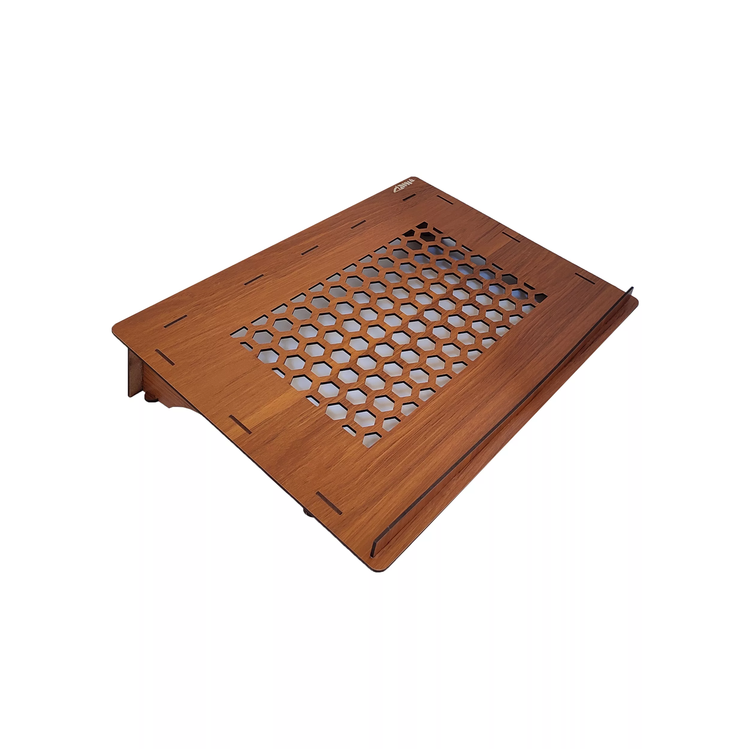 پایه نگهدارنده لپ تاپ فروردین مدل لانه زنبوری چوبی