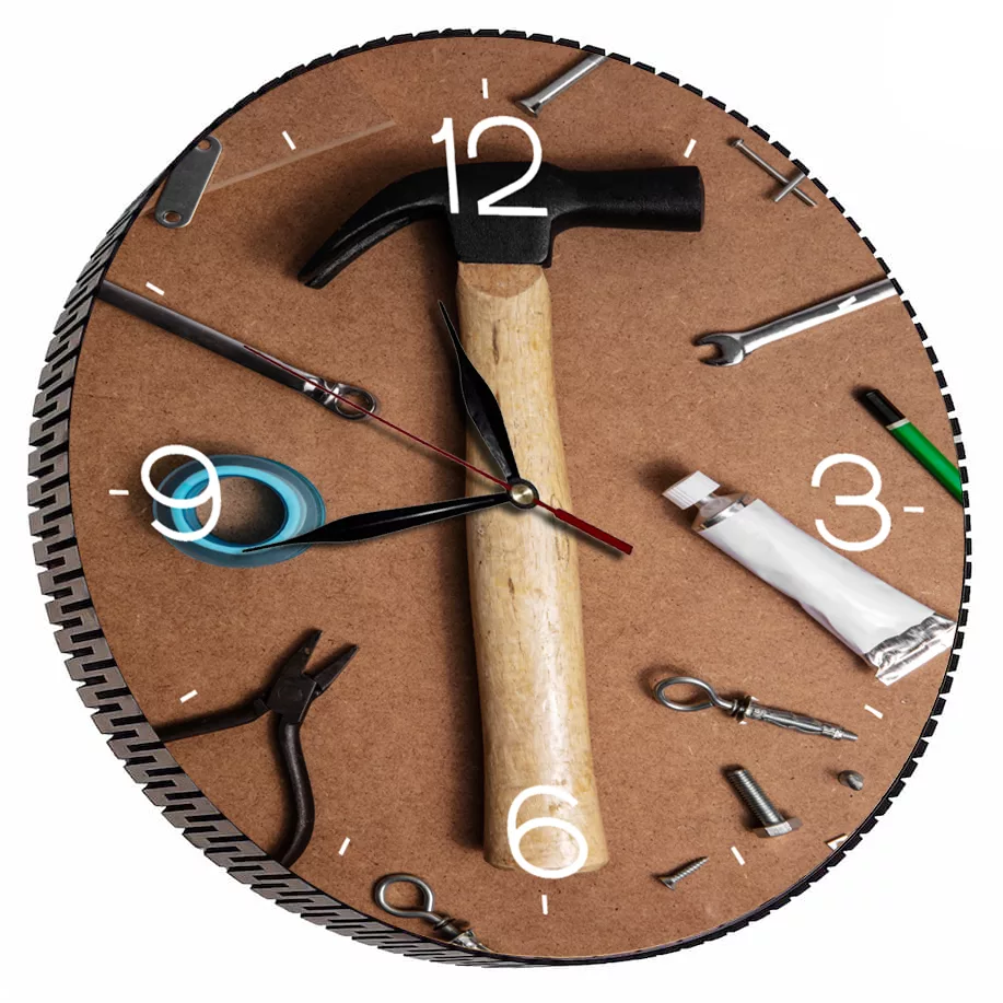 ساعت دیواری مدل ابزار