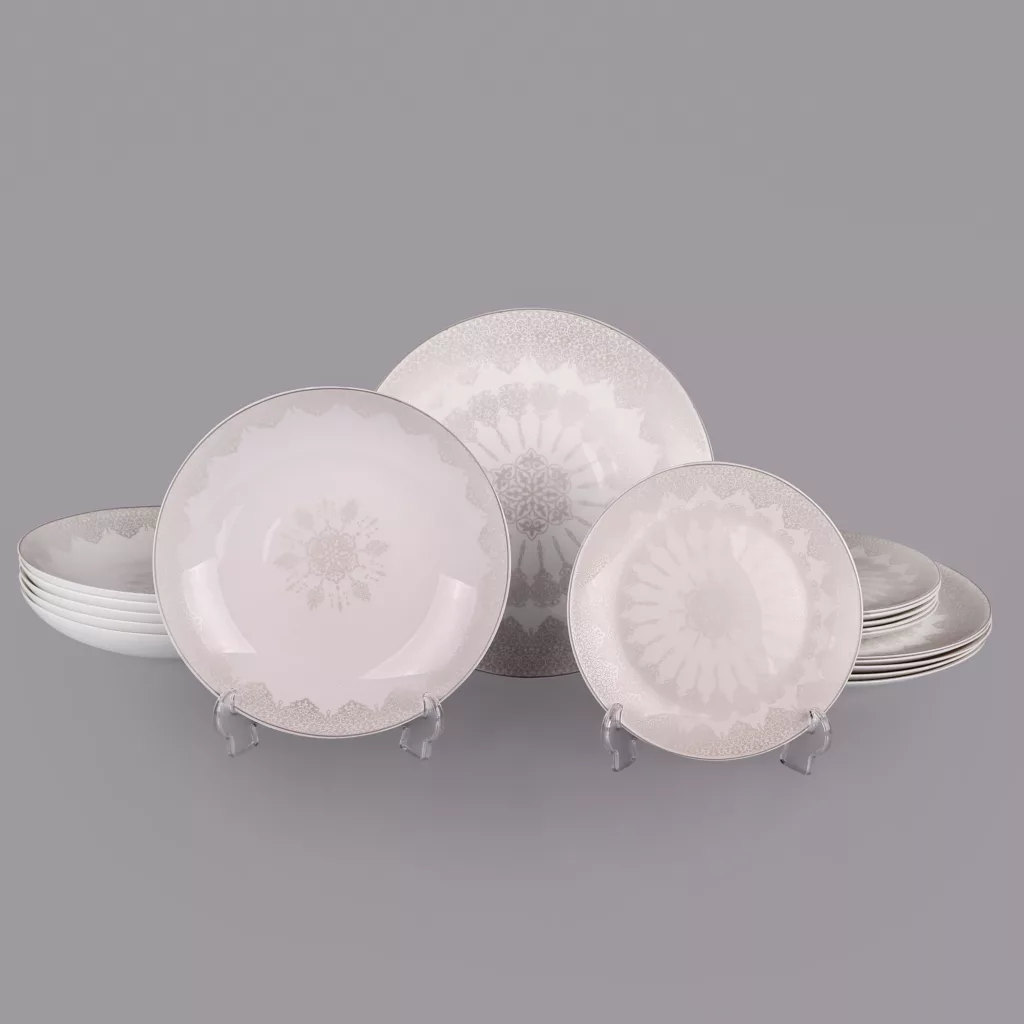 سرویس غذاخوری 18 پارچه 6 نفر شانی مدل  1041