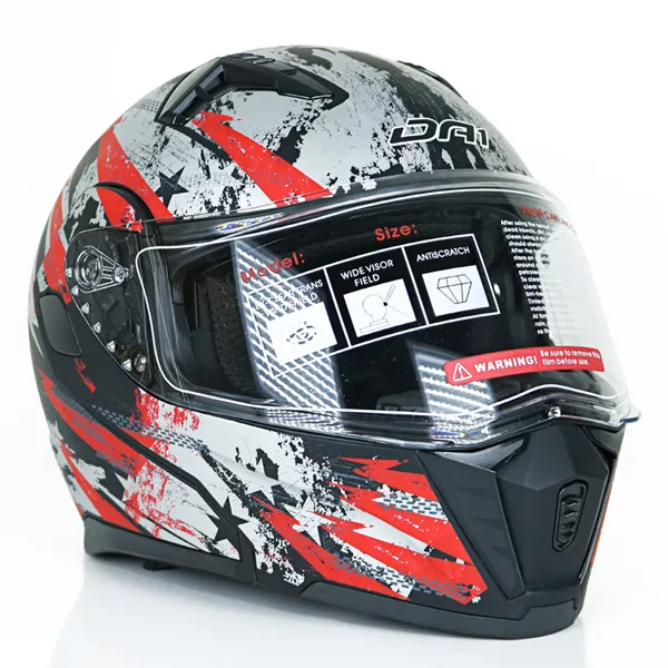 کلاه کاسکت دی ای وان مدل فک متحرک عینکدار کد DA_K101