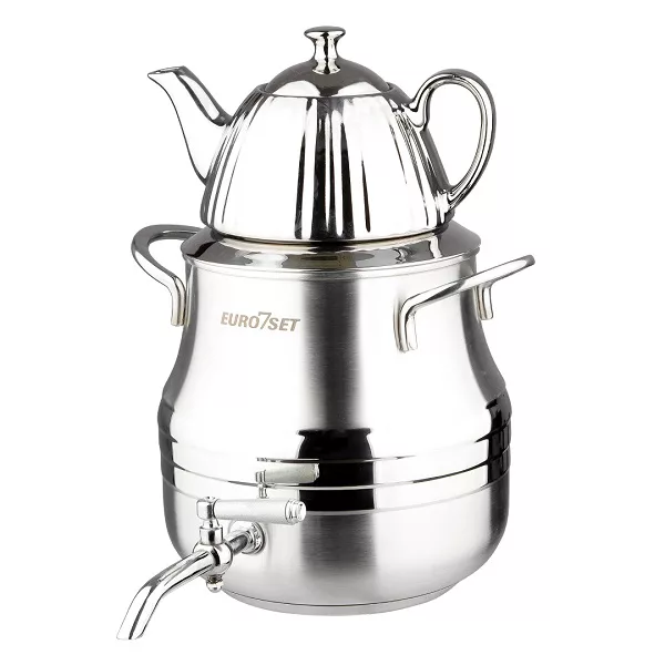 ست کتری و قوری یوروست کد 2032 گنجایش کتری 6 لیتر گنجایش قوری 1 لیتر