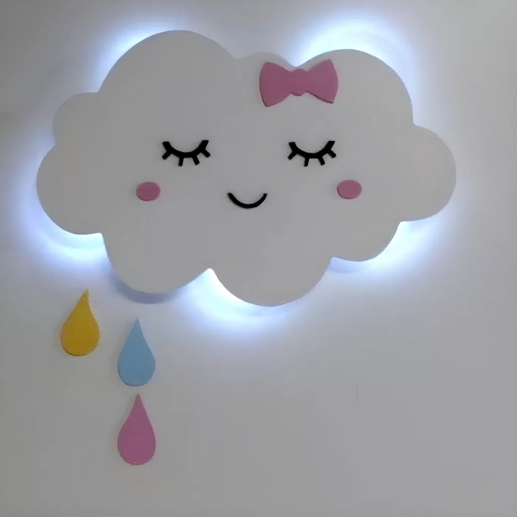 چراغ خواب کودک الیکسار مدل ابر کد L6