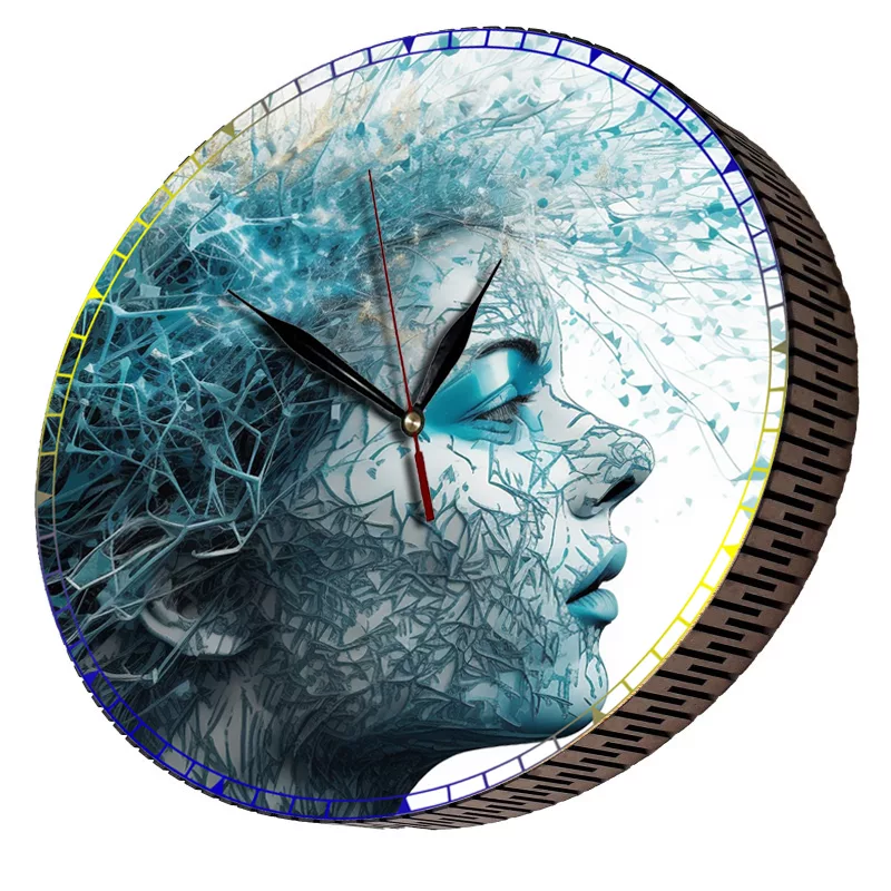 ساعت دیواری مدل نیم رخ