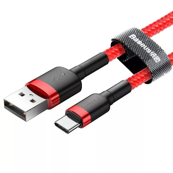 کابل تبدیل USB به USB-C باسئوس مدل Cafule طول 0.5 متر