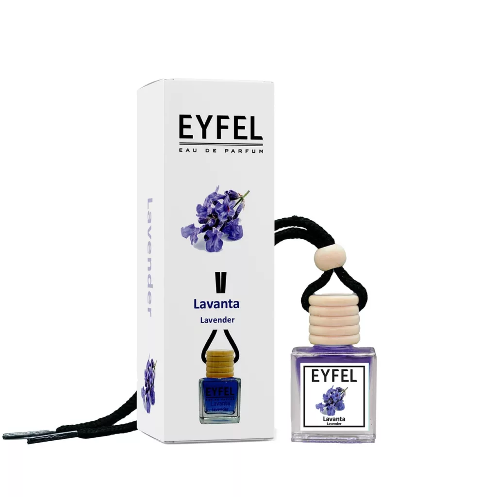 خوشبوکننده خودرو ایفل مدل طالبی و لوندر کد Melon-Lavender حجم 10میلی لیتر بسته 2 عددی