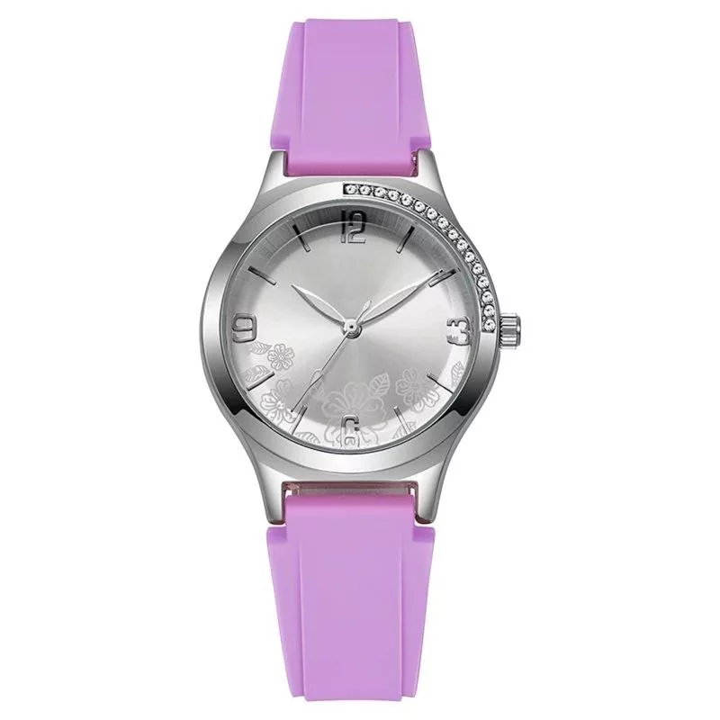 ساعت مچی عقربه ای زنانه مدل کوارتز طرح گلدار کد 05