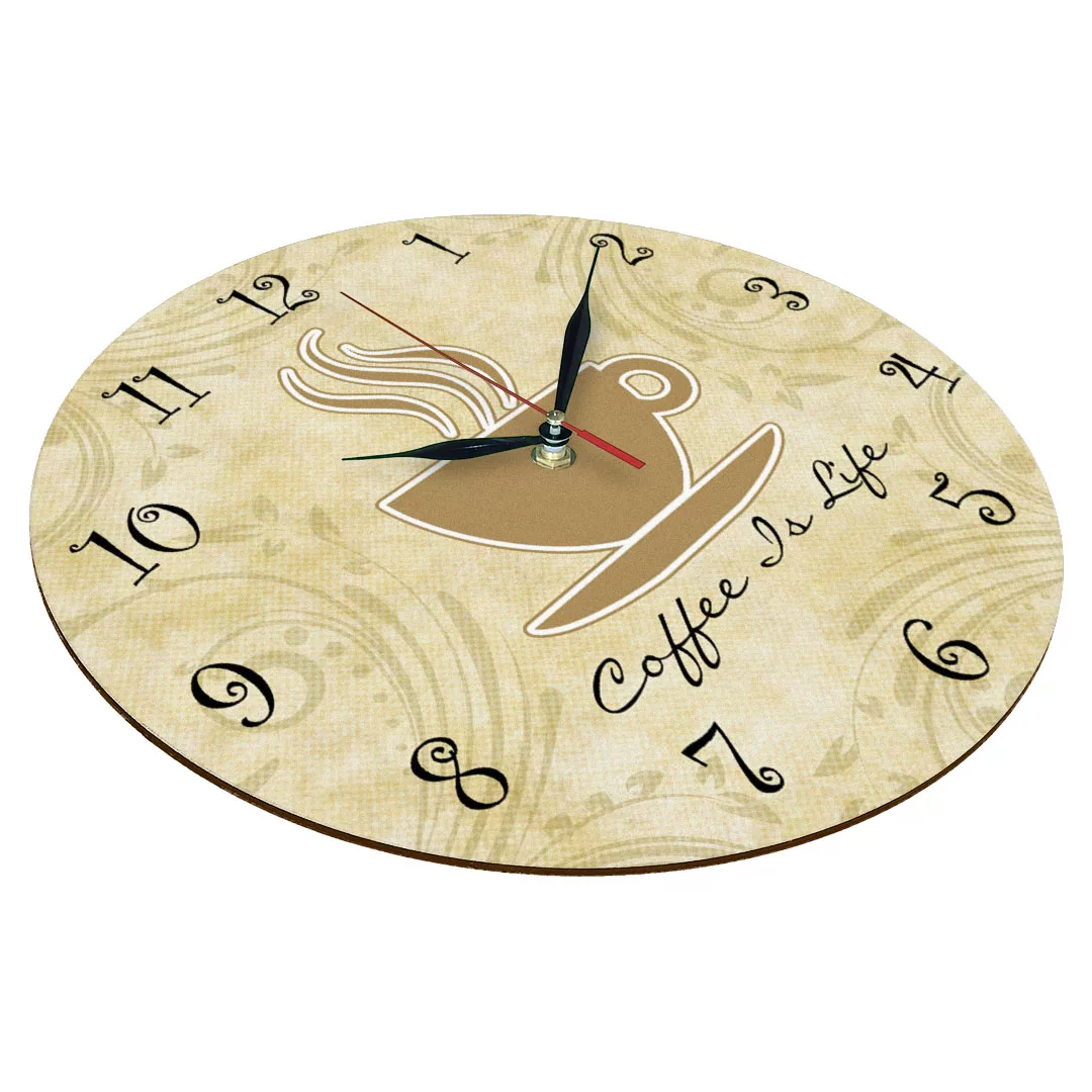 ساعت دیواری طرح فنجان قهوه کد 1307