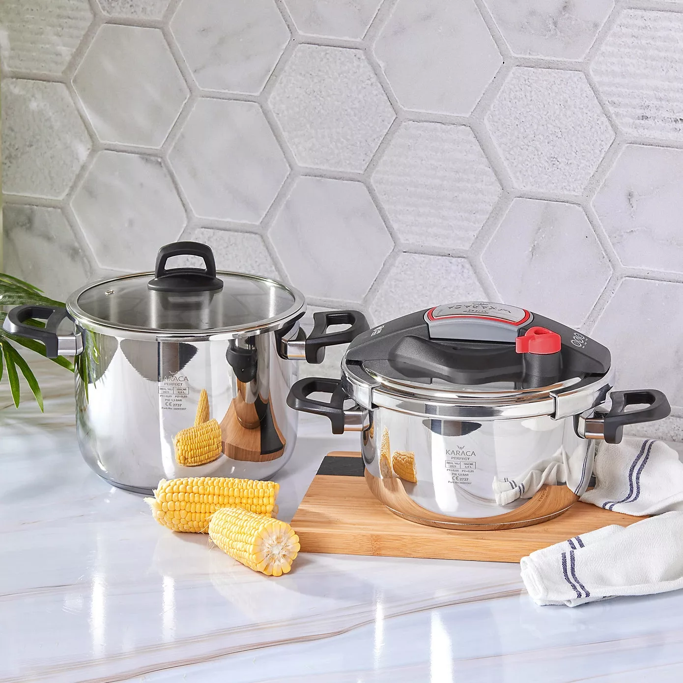 زودپز دوقلو کاراجا مدل Perfect گنجایش 4 و 6 لیتر