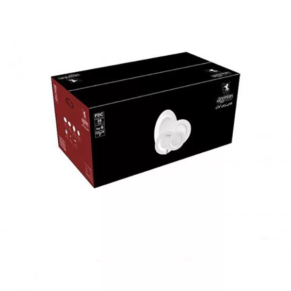 سرویس غذاخوری 102پارچه چینی زرین ایران سری ایتالیا اف مدل پالادیوم درجه یک