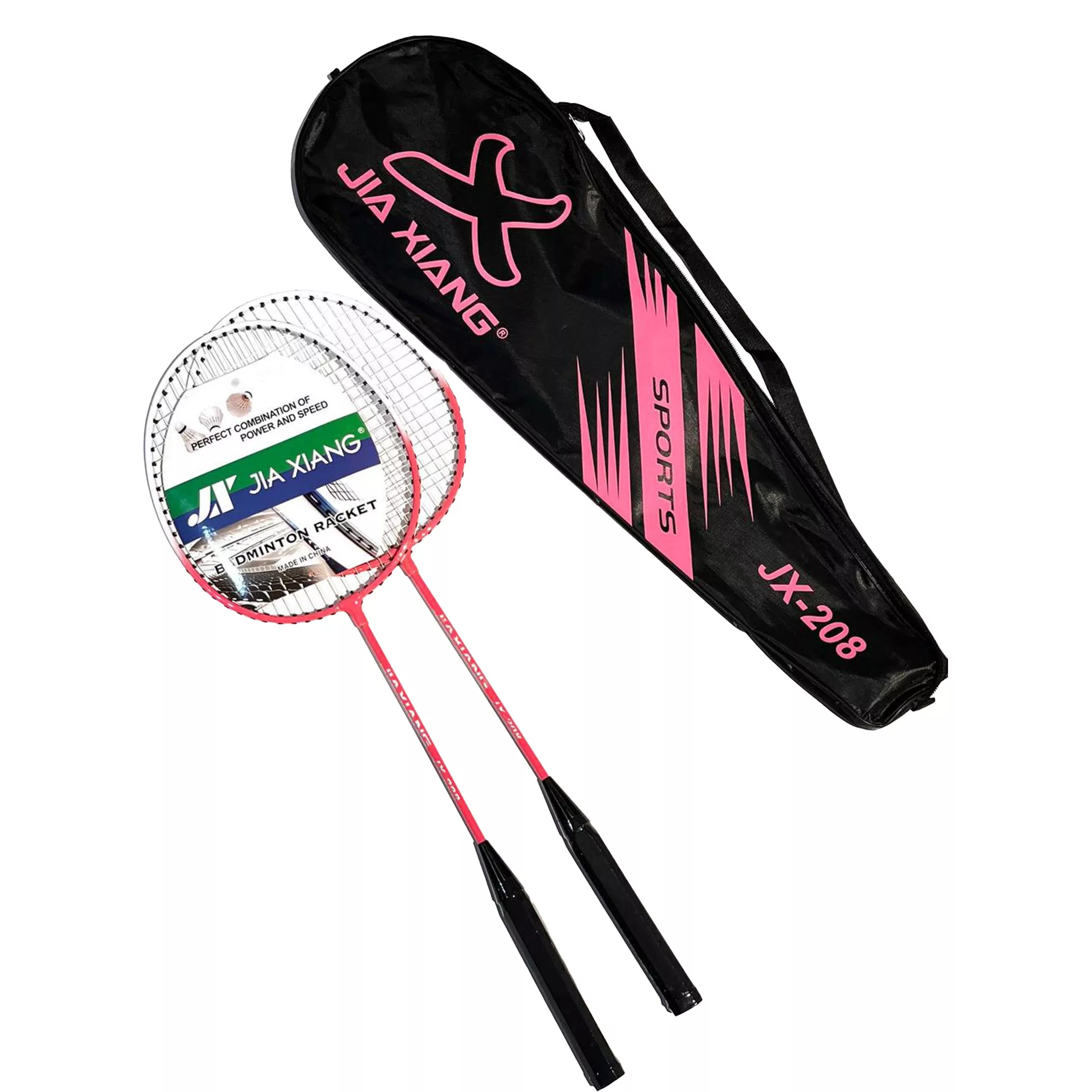 راکت بدمینتون جیا مدل J2 بسته 2 عددی