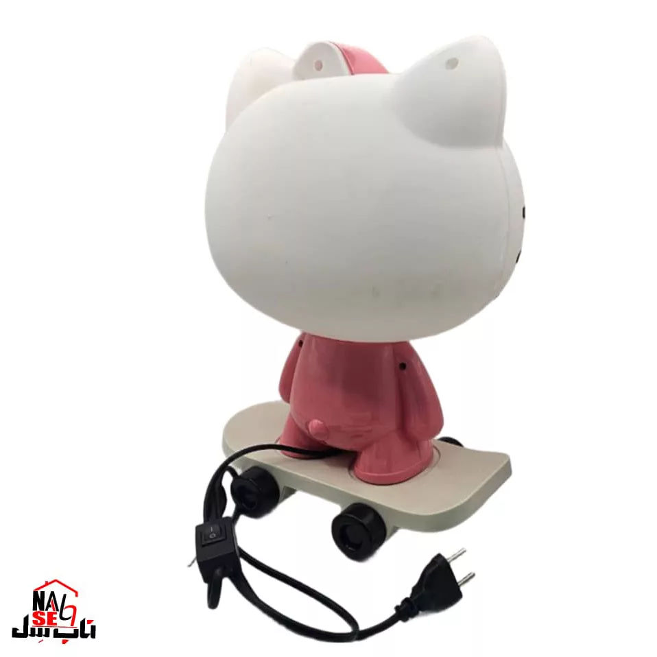 چراغ خواب اتاق کودک ناب سل مدل هلو کیتی اسکیت سوار