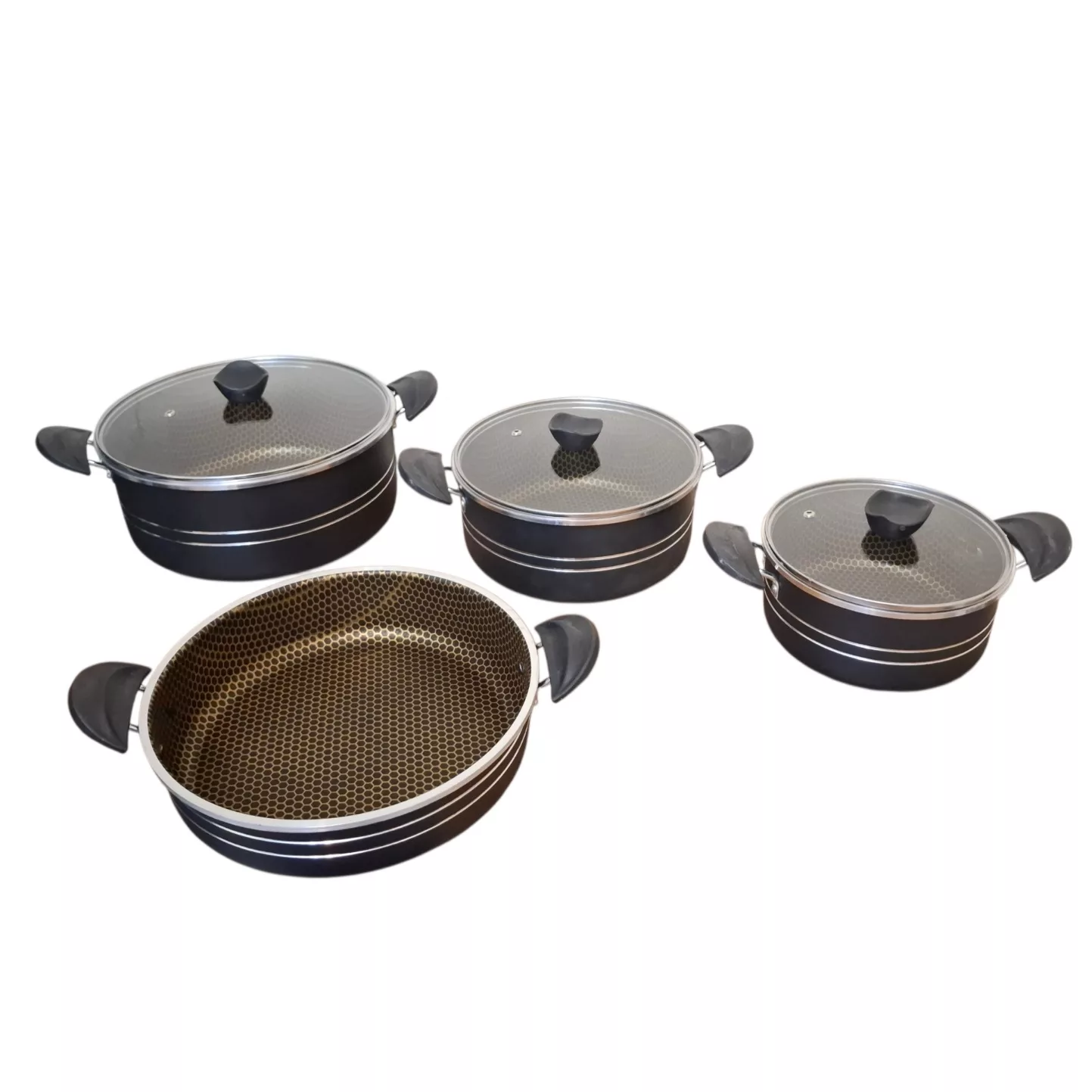 سرویس قابلمه و تابه گرانیتی 7 پارچه رامیلا مدل لیما