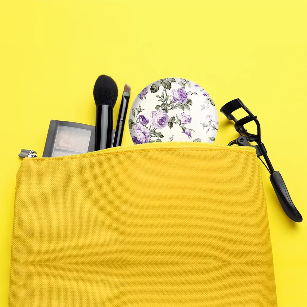 آینه جیبی خندالو مدل گل گلی کد 29041