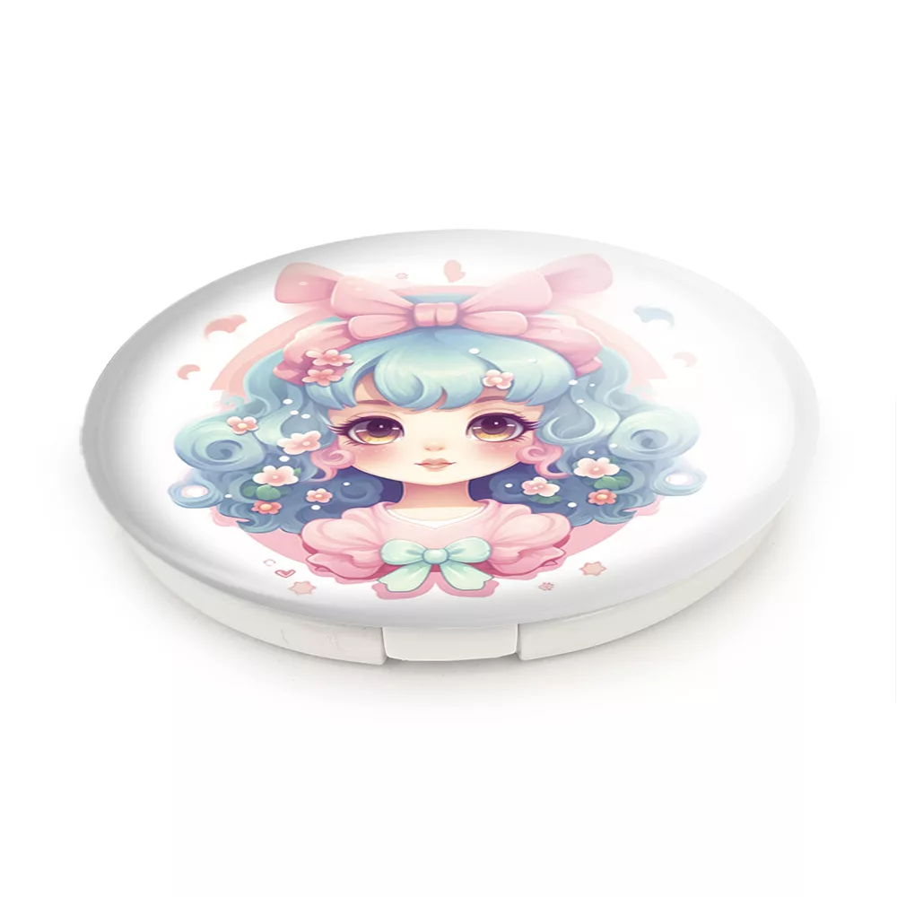 آینه جیبی خندالو طرح دخترانه (Girlish) مدل تاشو کد 36894