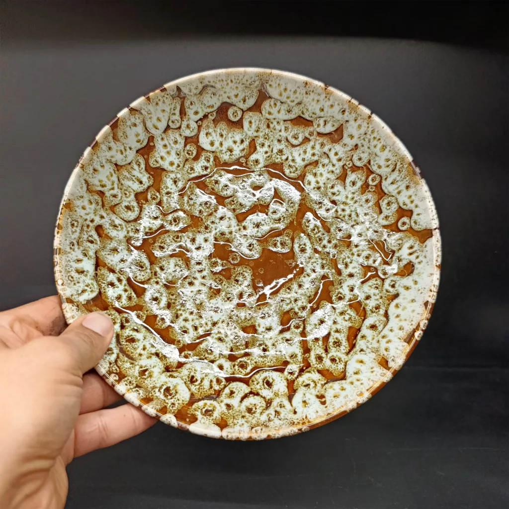 سرویس غذاخوری 18 پارچه 6 نفر مدل لعاب کهکشانی