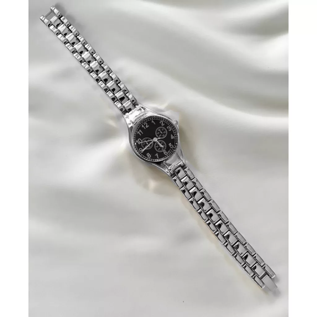 ساعت مچی عقربه‌ای کوارتز زنانه مدل کلاسیک لوکس تک موتوره بند دستبندی کد ۳