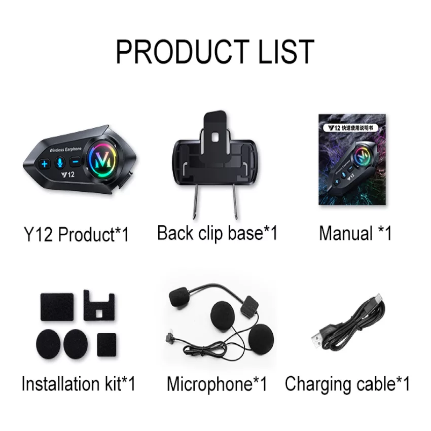 هدست کلاه کاسکت مدل y12 pro