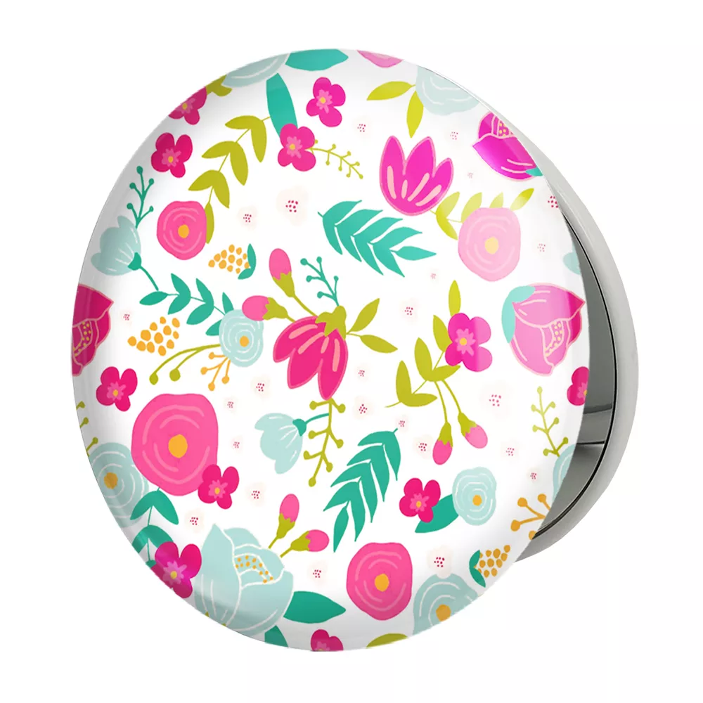 آینه جیبی خندالو طرح گل گلی مدل تاشو کد 29055