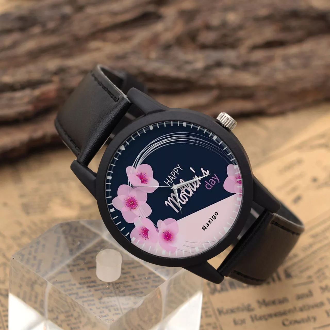 ساعت مچی عقربه ای ناکسیگو مدل روز مادر کد LF12595