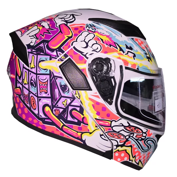 کلاه کاسکت دی ای وان مدل فک متحرک عینکدار کد DA_101